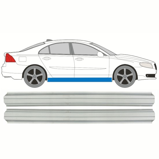 Reparatie dorpel voor Volvo S80 2006-2016 / Links = Rechts (symmetrisch) / Set 10250