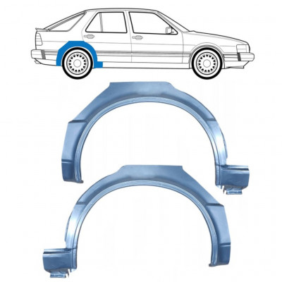 Reparatiepaneel achterspatbord voor Saab 9000 1985-1998 / Links + Rechts / Set 10594