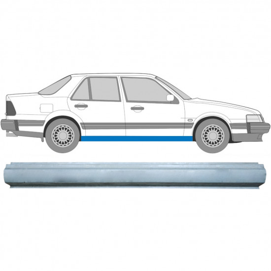 Reparatie dorpel voor Saab 9000 1985-1998 / Links = Rechts (symmetrisch) 6985