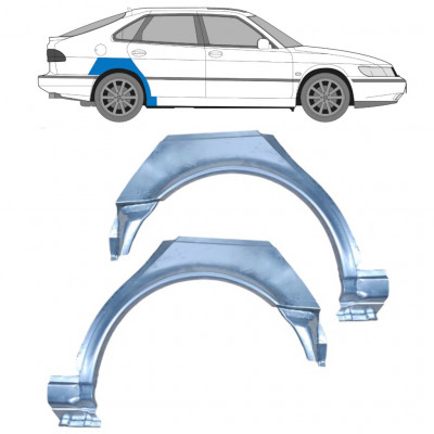 SAAB 900 1994-1998 5 DEUR WIELKAST REPARATIE PANEEL / SET