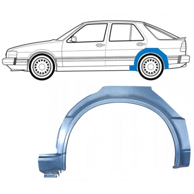 Reparatiepaneel achterspatbord voor Saab 9000 1985-1998 / Links 8121