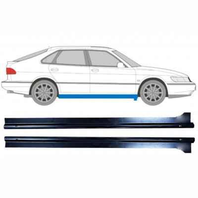 Reparatie dorpel voor Saab 900 1978-1998 / Links + Rechts / Set 9349