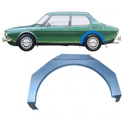 Reparatiepaneel achterspatbord voor Saab 99 1967-1987 / Links 11041