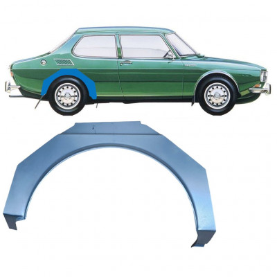 Reparatiepaneel achterspatbord voor Saab 99 1967-1987 / Rechts 11040