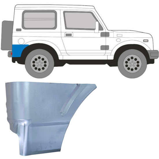 SUZUKI SAMURAI 1981-2004 ACHTER ZIJDE WIEL PANEL / RECHTS