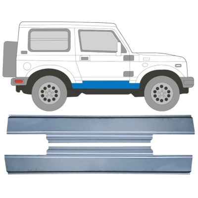 Reparatie dorpel voor Suzuki Samurai 1981- / Links + Rechts / Set 16143