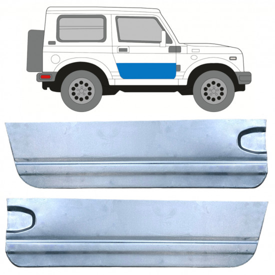 Deur reparatiepaneel  voor Suzuki Samurai 1981-2004 / Links + Rechts / Set 10542