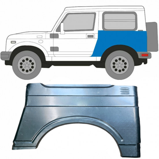 Reparatiepaneel achterspatbord voor Suzuki Samurai 1981-2004 / Links 5440