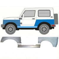 Reparatie dorpel + voorste spatbord + achterste spatbord voor Suzuki Samurai 1981-2004 / Links 11180