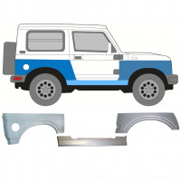 Reparatie dorpel + voorste spatbord + achterste spatbord voor Suzuki Samurai 1981-2004 / Rechts / Set 11179