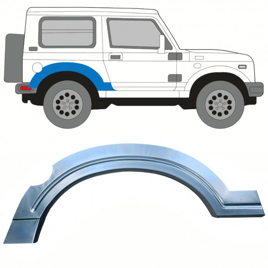 Reparatiepaneel achterspatbord voor Suzuki Samurai 1981-2004 / Rechts 10817