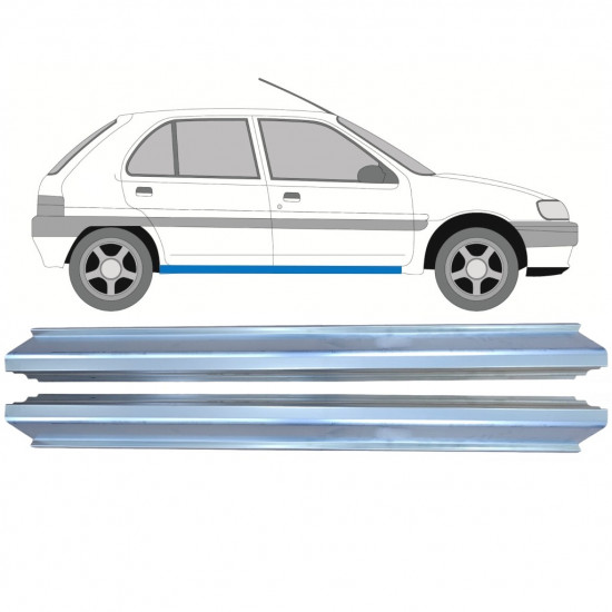 Reparatie dorpel voor Citroen Saxo 1996-2004 / Links + Rechts / Set 10054