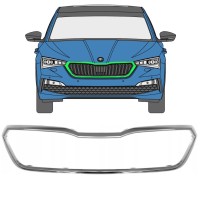 Frame van de grille voor Skoda Scala 2019- 16227