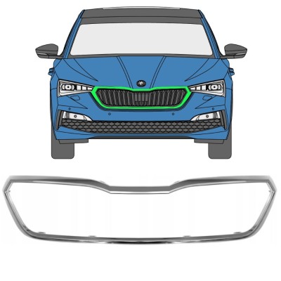 Frame van de grille voor Skoda Scala 2019- 16227