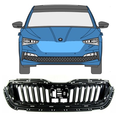Grill voor Skoda Scala 2019- 16226