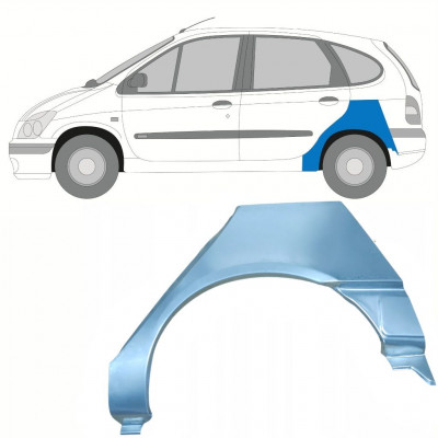 Reparatiepaneel achterspatbord voor Renault Scenic 1995-2003 / Links 8404