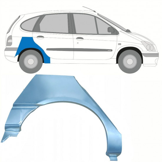 RENAULT SCENIC 1995-2003 WIELKAST REPARATIE PANEEL / RECHTS