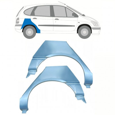 Reparatiepaneel achterspatbord voor Renault Scenic 1995-2003 / Links + Rechts / Set 10098