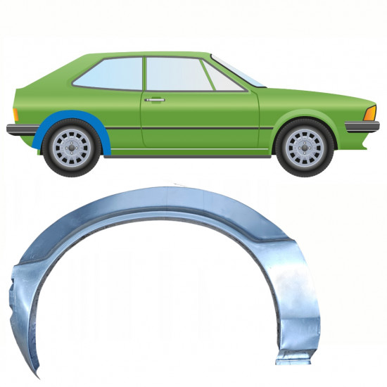 Reparatiepaneel achterspatbord voor VW Scirocco 1974-1981 / Rechts 8796