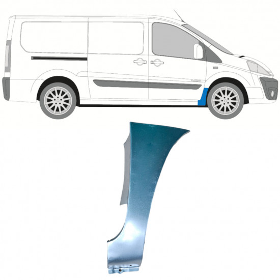 Reparatiepaneel voorspatbord voor Citroen Jumpy 2007-2016 / Rechts 15231