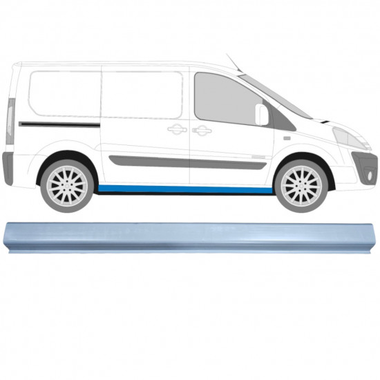 Reparatie dorpel voor Fiat Scudo Dispatch Expert 2007- / Links = Rechts (symmetrisch) 11934