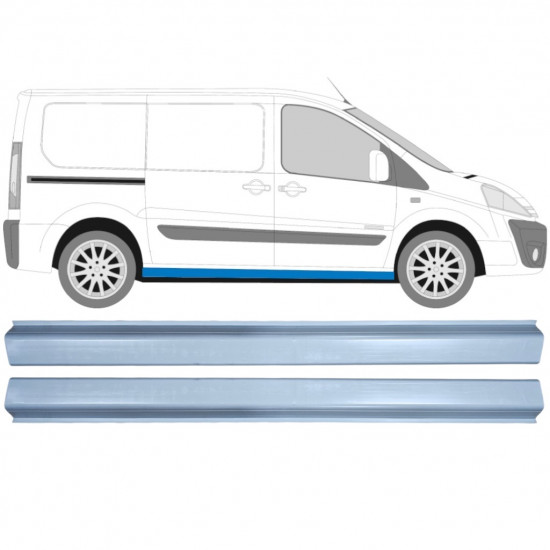 FIAT SCUDO DISPATCH EXPERT 2007- DORPEL REPARATIEPANEL / RECHTS + LINKS / SET