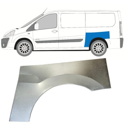 Reparatiepaneel achterspatbord voor Fiat Scudo 2007-2016 / Links 14748