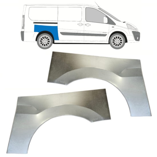 Reparatiepaneel achterspatbord voor Fiat Scudo 2007-2016 / Links + Rechts / Set 14749 Reparatiepaneel achterspatbord voor Fiat Scudo 2007-2016 / Links + Rechts / Set 14749