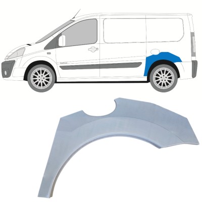 Reparatiepaneel achterspatbord voor Fiat Scudo 2007-2016 / Links 14579