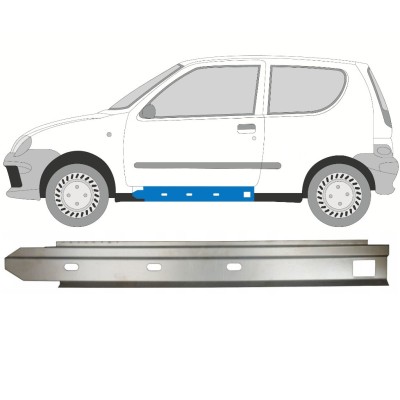 Binnenste reparatie dorpel voor Fiat Seicento 1998-2010 / Links 14715