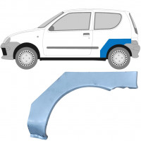 Reparatiepaneel achterspatbord voor Fiat Seicento 1998-2010 / Links 6513