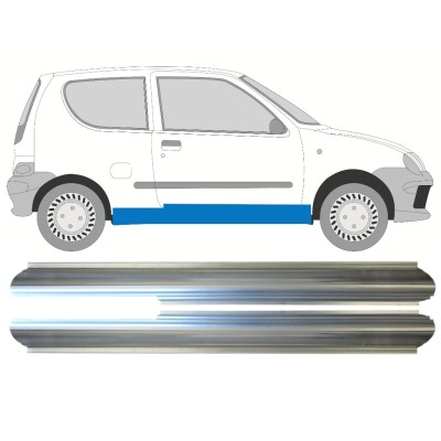 Reparatie dorpel voor Fiat Seicento 1998-2010 / Links + Rechts / Set 14719