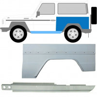 Reparatiepaneel dorpel + achterspatbord voor Mercedes G-Class 1979- / Links / Set 10004