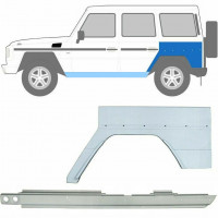 Reparatiepaneel dorpel + achterspatbord voor Mercedes G-Class 1979- / Links / Set 10006