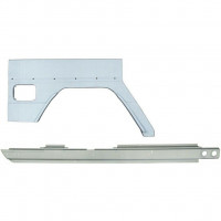 Reparatiepaneel dorpel + achterspatbord voor Mercedes G-Class 1992- / Rechts / Set 10009