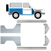 Reparatie dorpel + voorste spatbord + achterste spatbord voor Mercedes G-Class 1979- / Links + Rechts / Set 9709