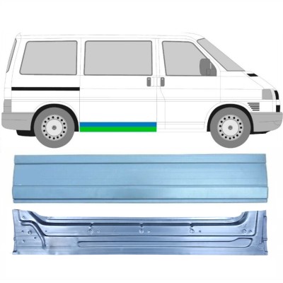 Binnen + buiten reparatiepaneel schuifdeur voor Volkswagen Transporter T4 1990-2003 / Rechts / Set 16152