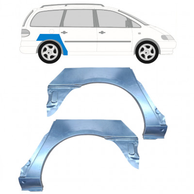 Reparatiepaneel achterspatbord voor Volkswagen Sharan 2000-2010 / Links + Rechts / Set 9219