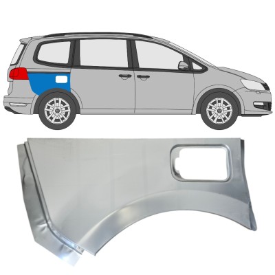 Reparatiepaneel achterspatbord voor Volkswagen Sharan 2010-2022 / Rechts 14597