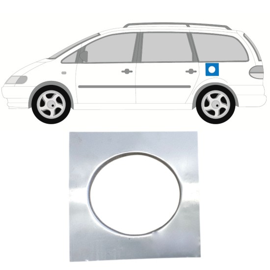 Plaatwerkdeel Benzinedopplaat voor Volkswagen Sharan 1995-2010 14953