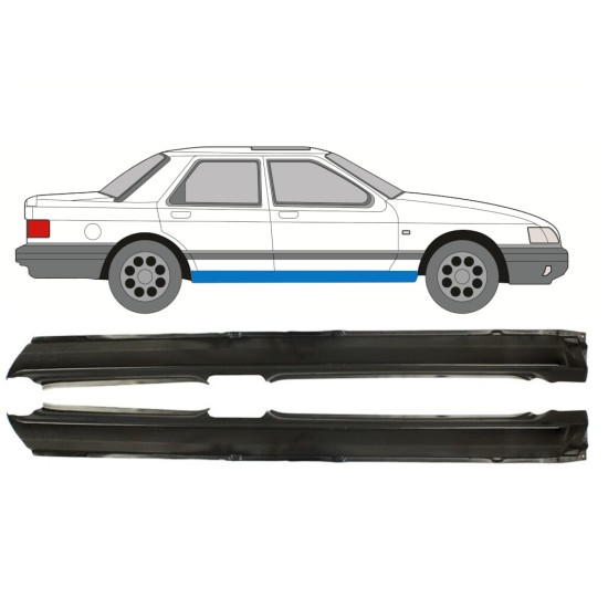 Volledige dorpel voor Ford Sierra 1982-1993 / Links + Rechts / Set 9774