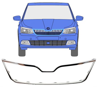 Frame van de grille voor Skoda Fabia 2014-2018 16190