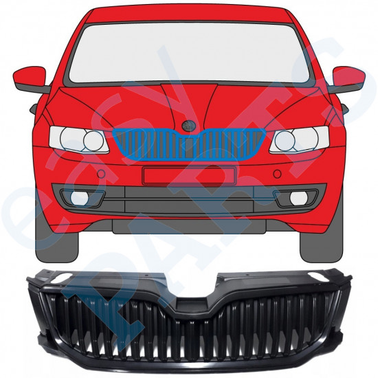 Grill voor Skoda Octavia 2013-2017 9353