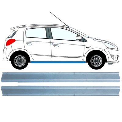 Reparatie dorpel onderste deel voor Mitsubishi Space Star 2013-2024 / Links + Rechts / Set 16844