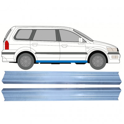 Reparatie dorpel voor Mitsubishi Space Wagon 1998-2004 / Links = Rechts (symmetrisch) / Set 10438