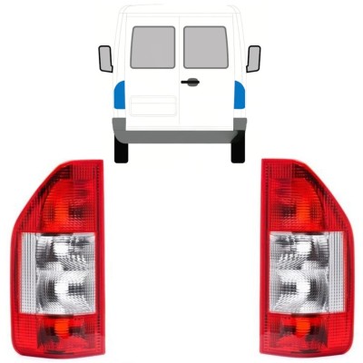 Achterlicht voor Mercedes Sprinter 1995-2006 / Links + Rechts / Set 9771