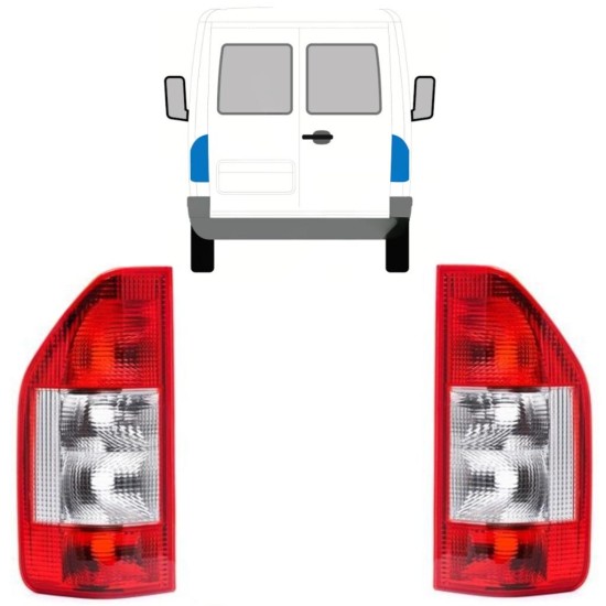 Achterlicht voor Mercedes Sprinter 1995-2006 / Links + Rechts / Set 9771