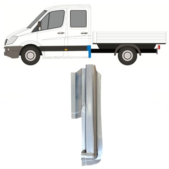 Reparatiepaneel achter hoek voor Mercedes Sprinter 2006-2018 / Rechts 14978