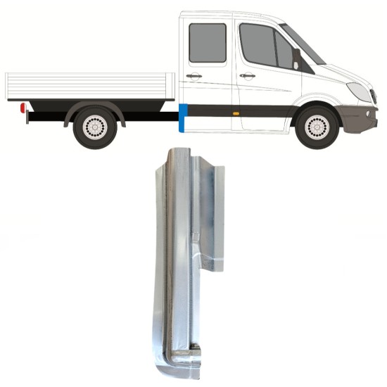 Reparatiepaneel achter hoek voor Mercedes Sprinter 2006-2018 / Rechts 14977