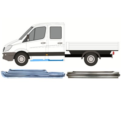 Reparatiepaneel set voor Mercedes Sprinter 2006-2018 / Links / Dubbele cabine / 14779